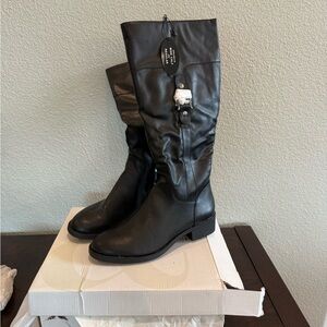 Style & Co. Astaire Black Knee-High Boots, Wide Calf size 8.5 NEW!
